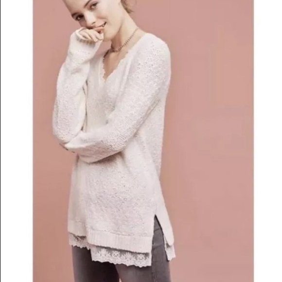 Anthropologie Betten Knitted Knotted Sweater - Picture 2 of 11